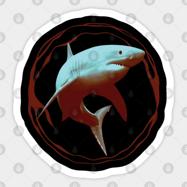 Great White Shark Sticker by TMBTM